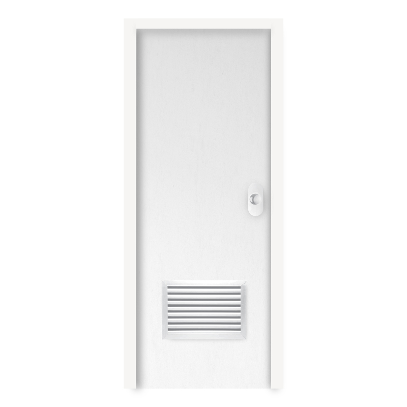 POLYWOOD DOOR AB-A GRANITE PVC DOOR SERIES W/LOUVER